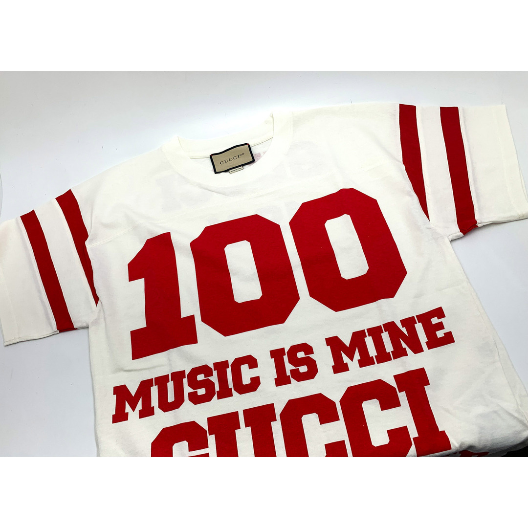 グッチ 100周年 MUSIC IS MINE ロゴ Tシャツ - Tシャツ(半袖/袖なし)