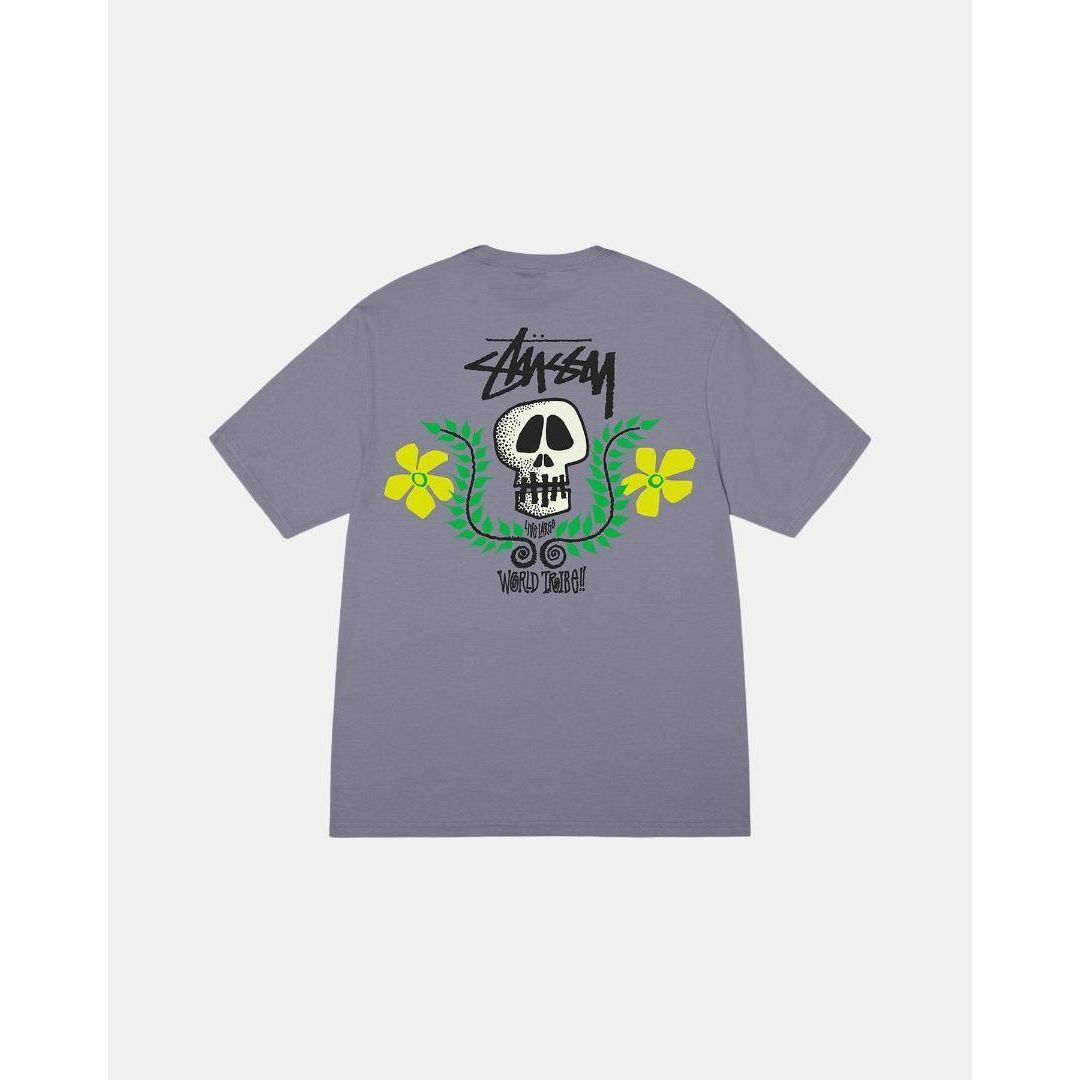 STUSSY(ステューシー)のStussy SKULL CREST TEE 紫 L メンズのトップス(Tシャツ/カットソー(半袖/袖なし))の商品写真