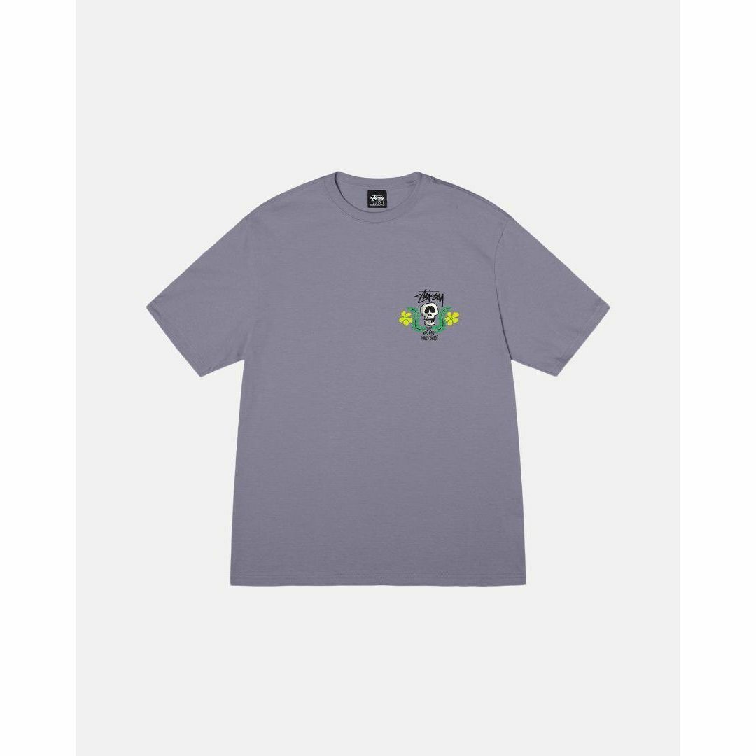 STUSSY(ステューシー)のStussy SKULL CREST TEE 紫 L メンズのトップス(Tシャツ/カットソー(半袖/袖なし))の商品写真