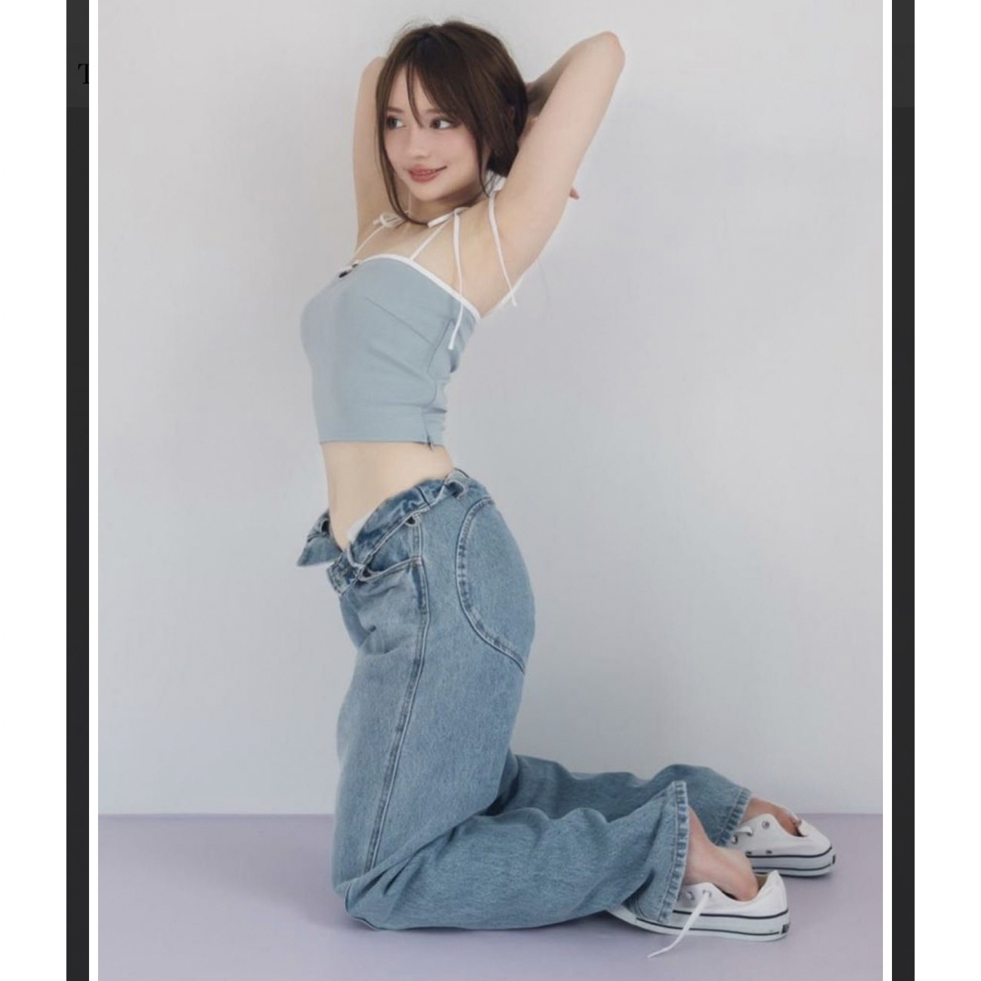 ANDMARY アンドマリー ハートヒップワイドデニム ANDMARY アンドマリー ハートヒップワイドデニム