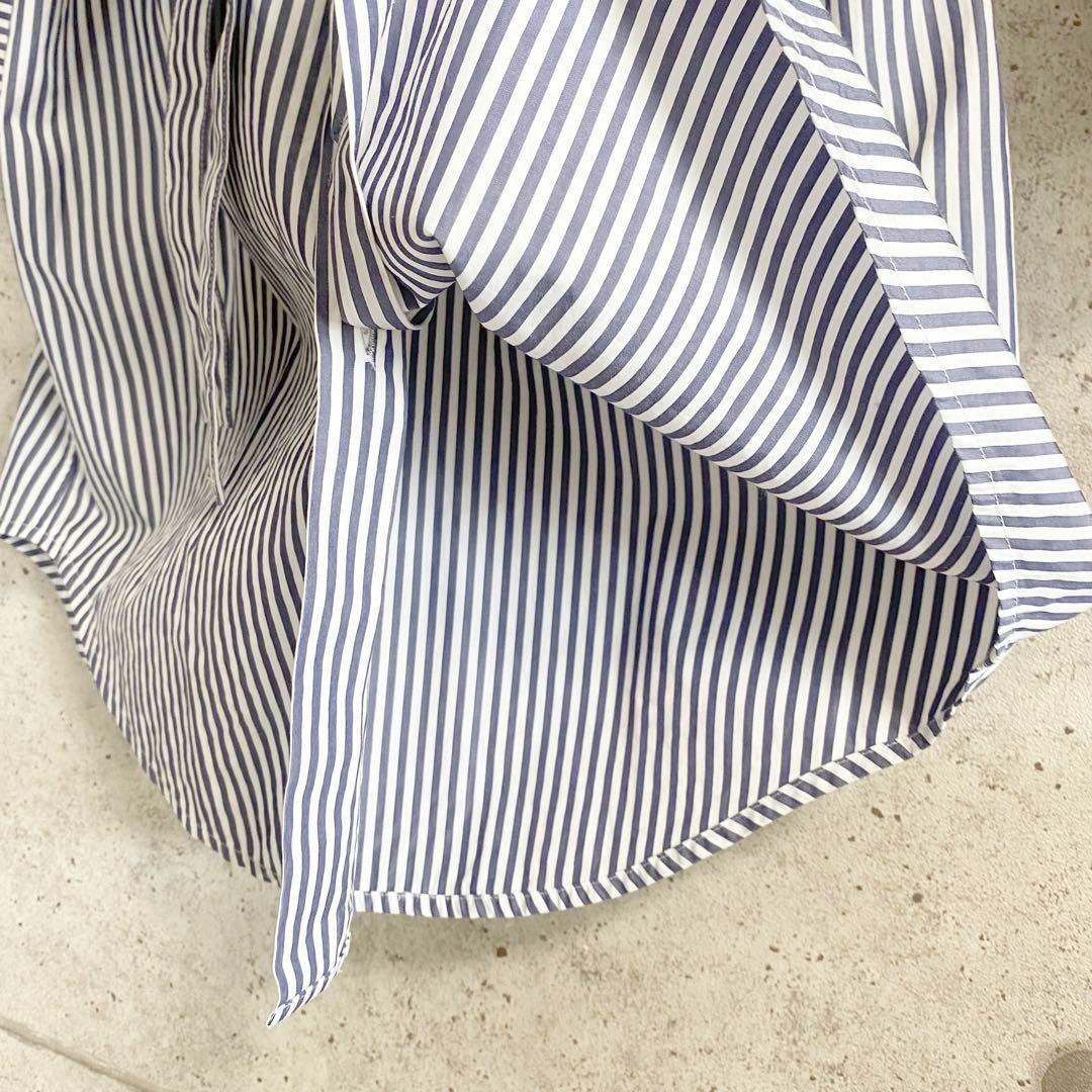 【美品】Theory セオリー ストライプ ロングシャツ ワンピース Mサイズ 8