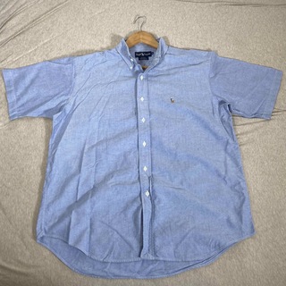ポロラルフローレン(POLO RALPH LAUREN)のラルフローレン　オックスフォード　サックスブルー　ポニー刺繍入り　半袖シャツ(シャツ)