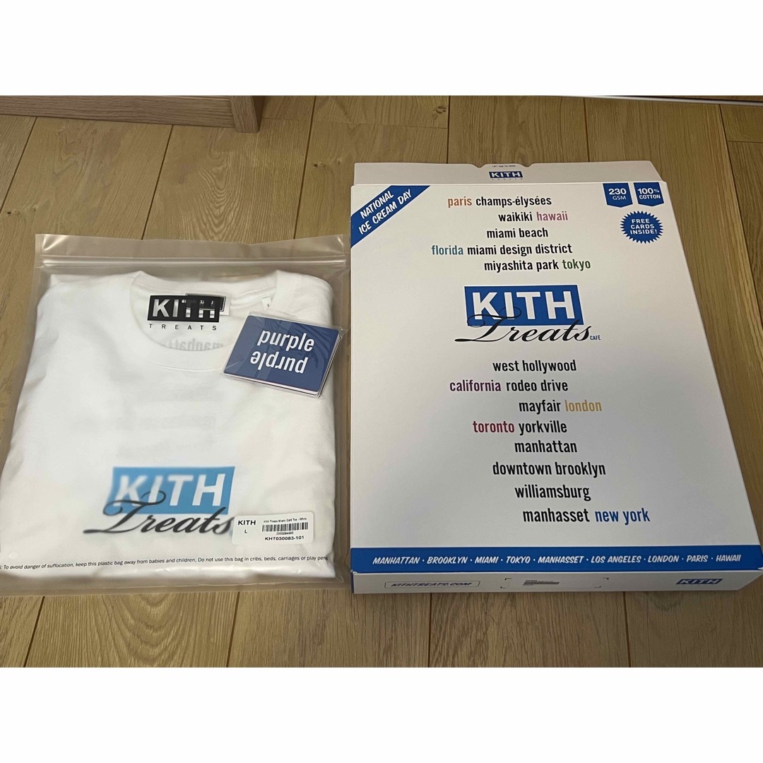 Kith Treats Café Tee Miami Lサイズ kith treats Miami cafe Tee Lサイズ