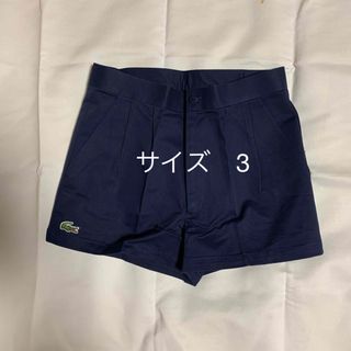 ラコステ(LACOSTE)の未使用　ラコステ   メンズショートパンツ　濃紺①(ショートパンツ)