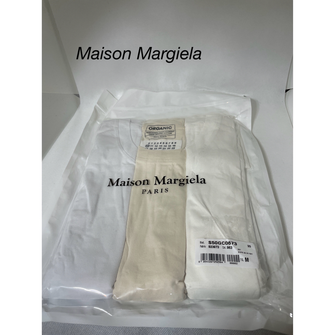 新品 Mマルジェラ 21ss パックT パックTシャツ