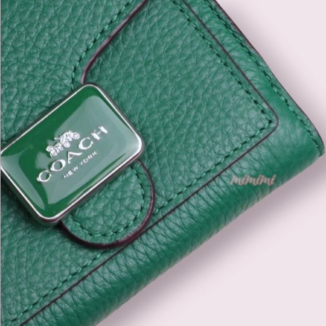 フォロー割♡新品*COACH*ミニ財布*スモールウォレット*グリーン | www
