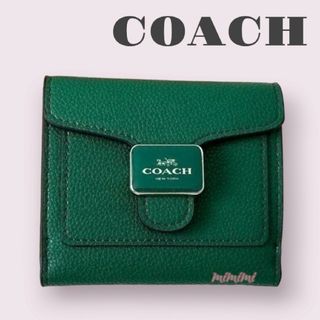 コーチ(COACH)のフォロー割♡新品*COACH*ミニ財布*スモールウォレット*グリーン(財布)