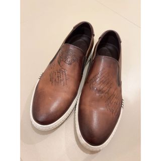 ベルルッティ(Berluti)のベルルッティ　カリグラフィレザー　スリッポン　美品　9.5(スニーカー)