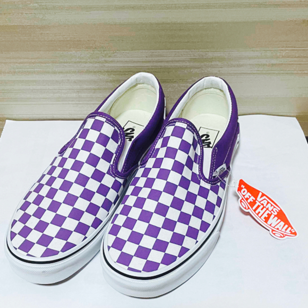 VANS(ヴァンズ)の27.5cm ★新品 VANS CLASSIC SLIP-ON パープル メンズの靴/シューズ(スニーカー)の商品写真