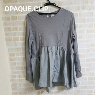 オペークドットクリップ(OPAQUE.CLIP)の【本日削除/最終値下】OPAQUE.CLIP 異素材切替ブラウス(シャツ/ブラウス(長袖/七分))