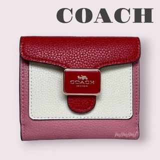 フォロー割♡新品*COACH*ミニ財布*スモールウォレット*ブルベ*ピンク系