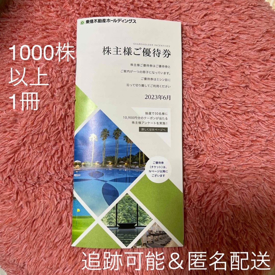 東急不動産 株主優待2冊（5000株以上1冊、1000株以上5000株未満1冊）-