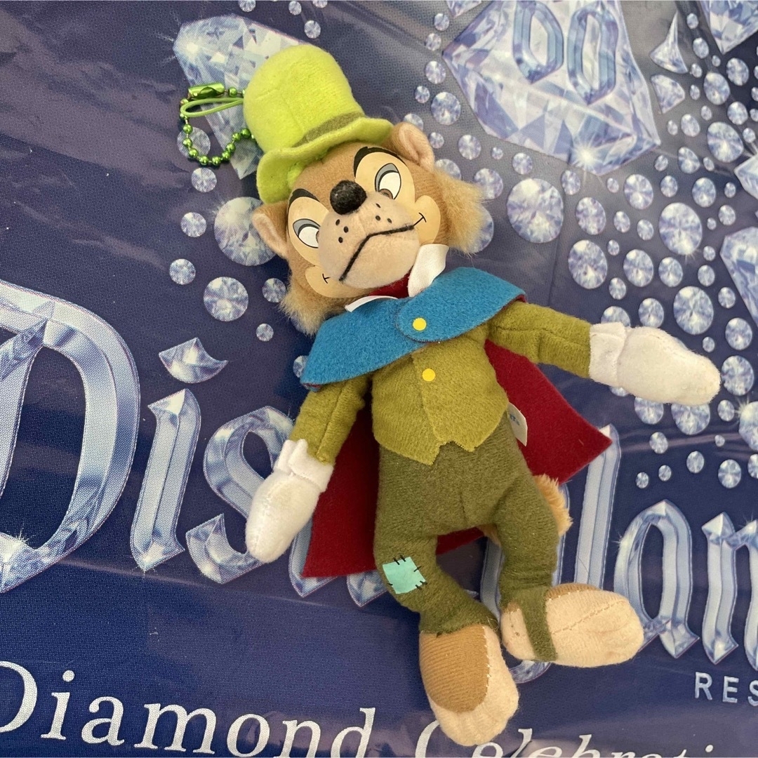 ディズニー ピノキオ ファウルフェロー ぬいぐるみ ストラップ キーチェーン | フリマアプリ ラクマ