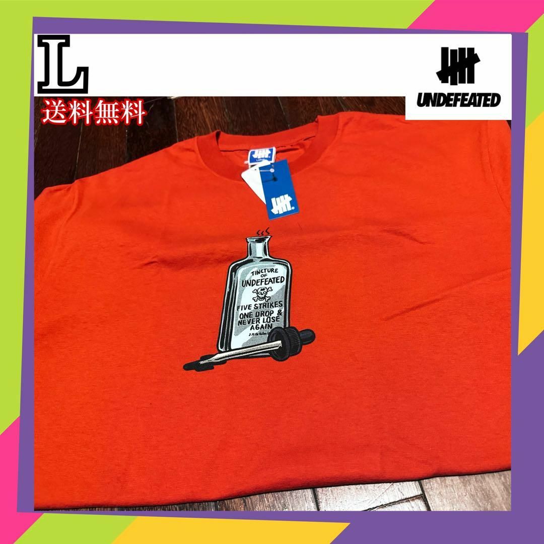 UNDEFEATED TEE 赤 アンディーフィーテッド L - Tシャツ/カットソー