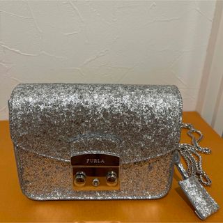 FURLA メトロポリス グリッター ミニチェーンショルダーバッグ