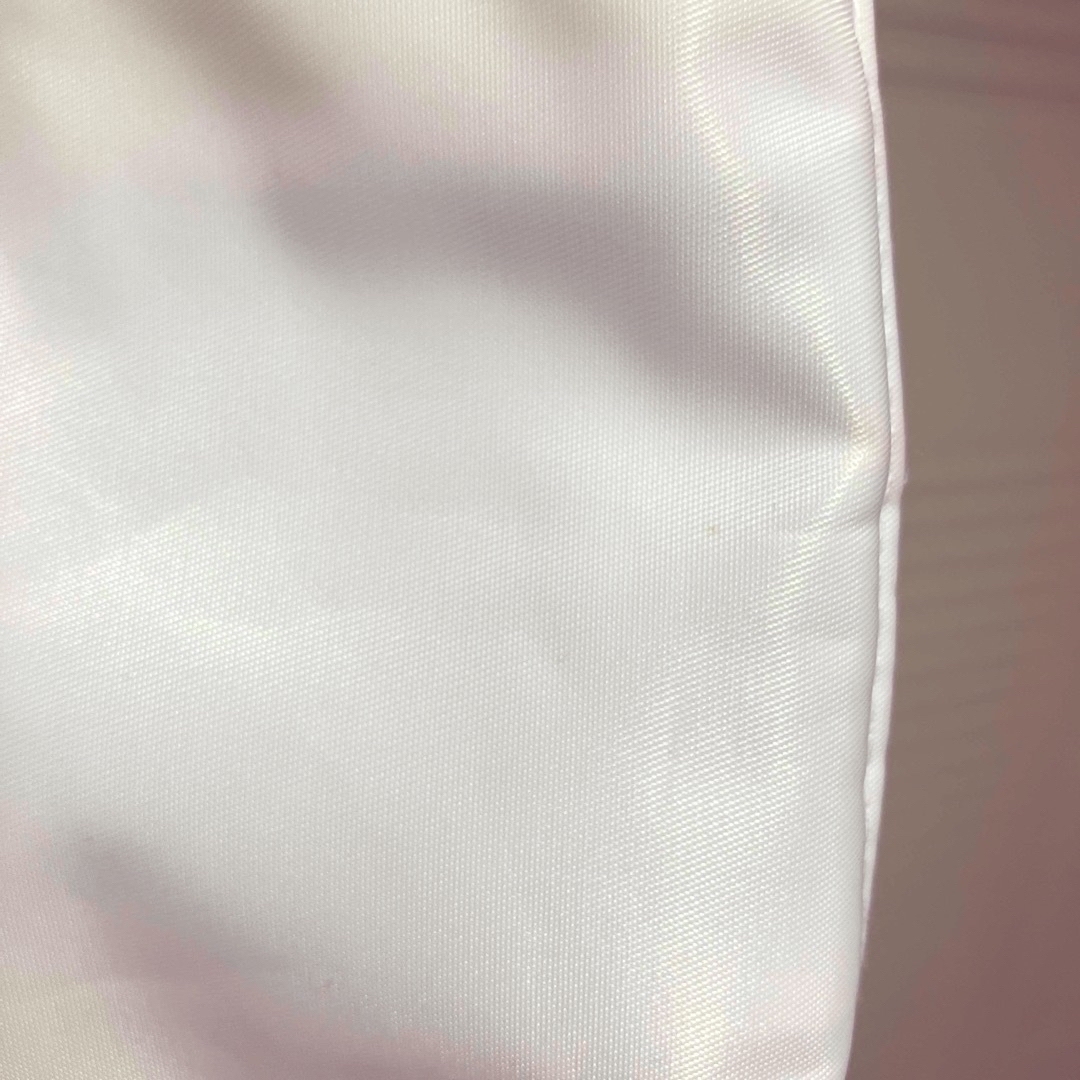 agnes b.(アニエスベー)のアニエスベー　ホワイト×ブルー　ミニバッグ　ポーチ　ロゴ　 レディースのファッション小物(ポーチ)の商品写真