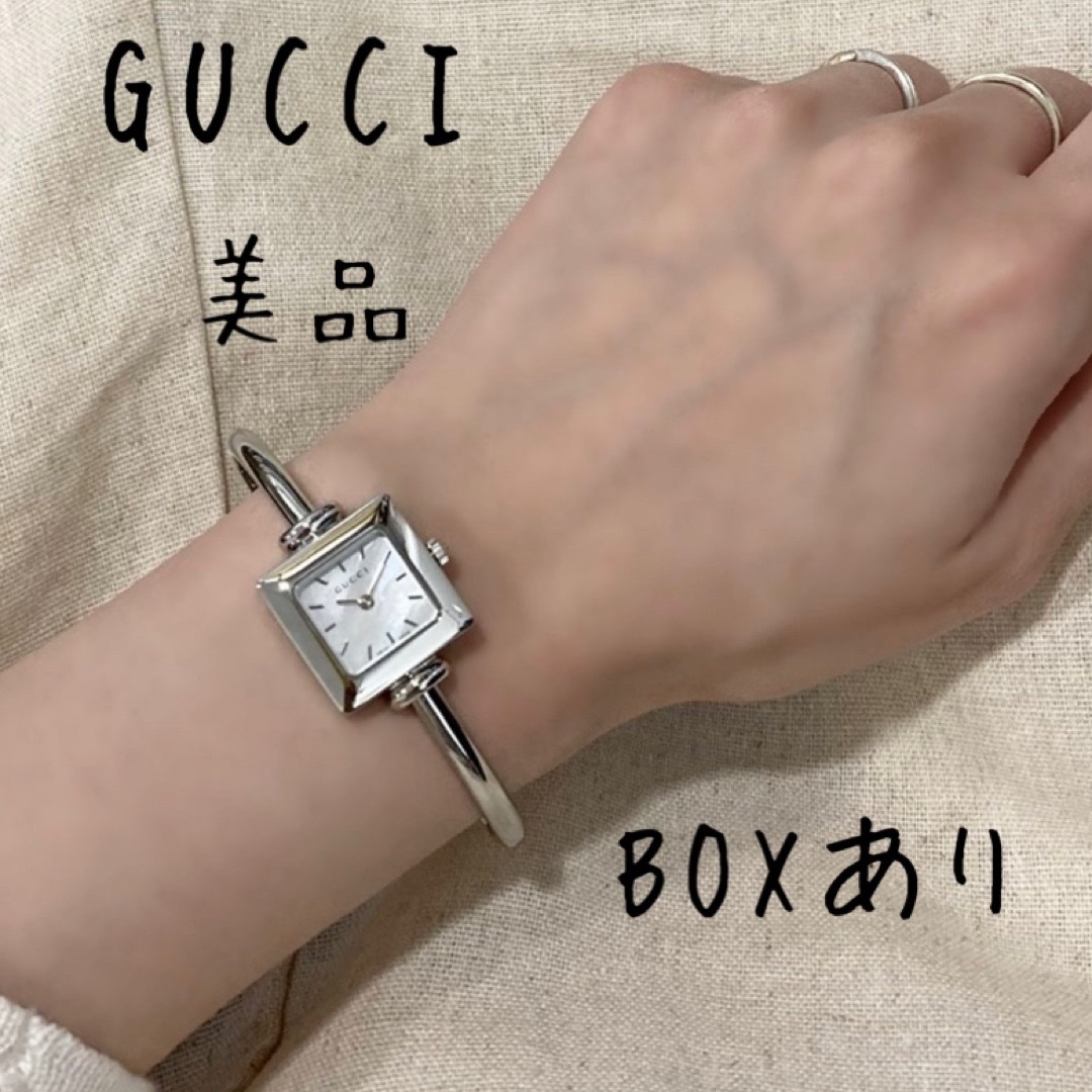Gucci - 美品 GUCCI バングルブレスウォッチ 1900 YA019518の通販 by