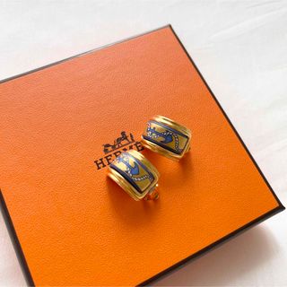 日本ショッピング HERMES エルメス ヴィンテージ イヤリング シルク GP