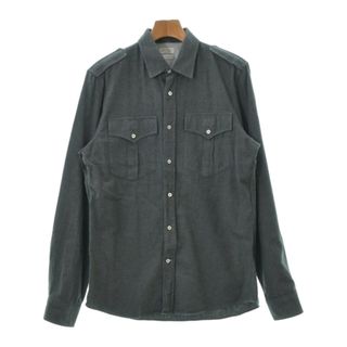 ブルネロクチネリ(BRUNELLO CUCINELLI)のBRUNELLO CUCINELLI カジュアルシャツ L グレー 【古着】【中古】(シャツ)