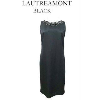 ロートレアモン(LAUTREAMONT)の✨LAUTREAMONT BLACK★膝丈ワンピース★ドレス★size36(ひざ丈ワンピース)