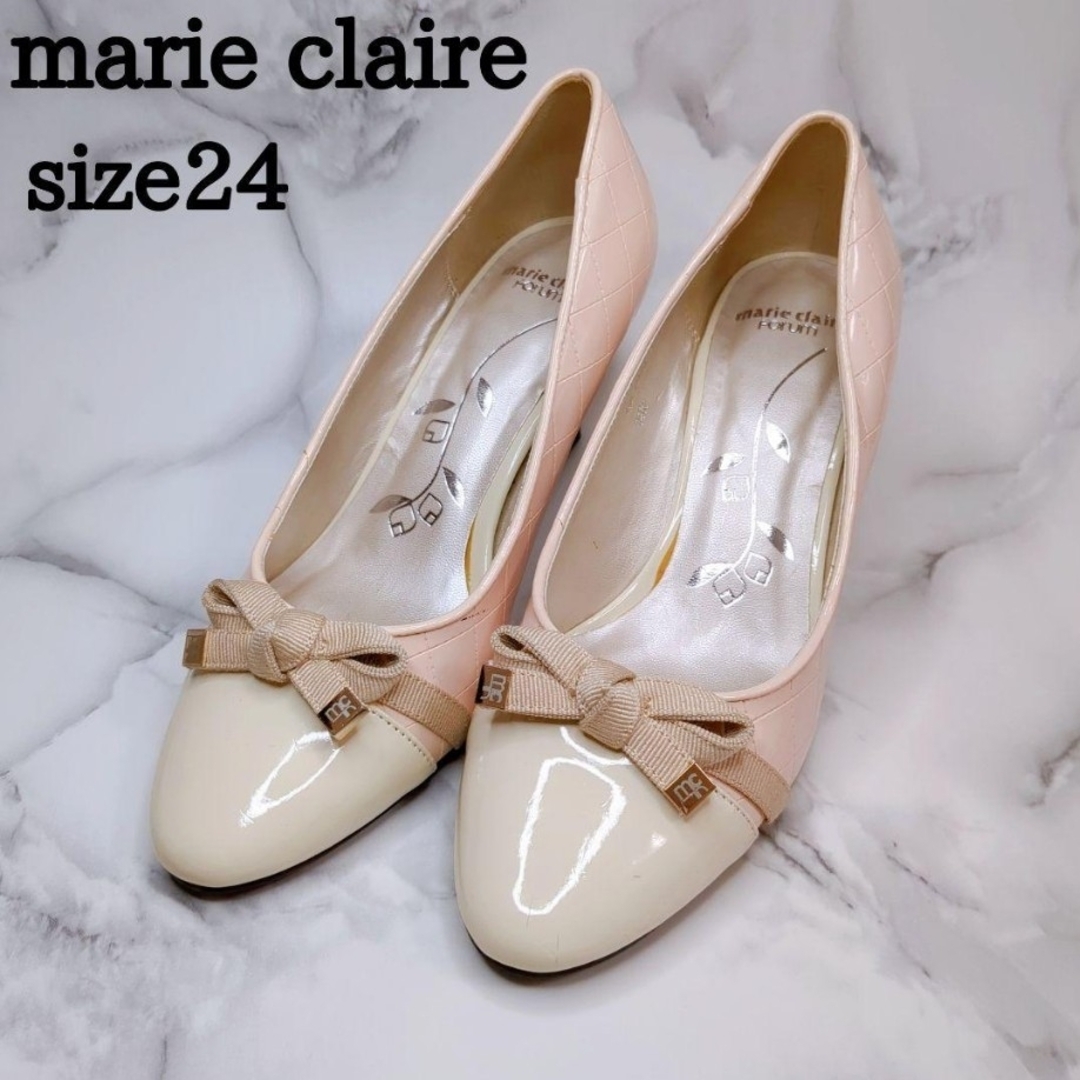 美品✨マリクレール marie claire♡パンプス キルティング 24cm | フリマアプリ ラクマ