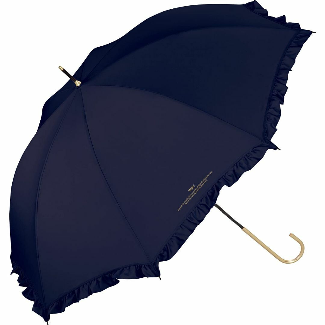 【色: ネイビー】【2023年】Wpc. 雨傘 フェミニンフリル ネイビー 長傘