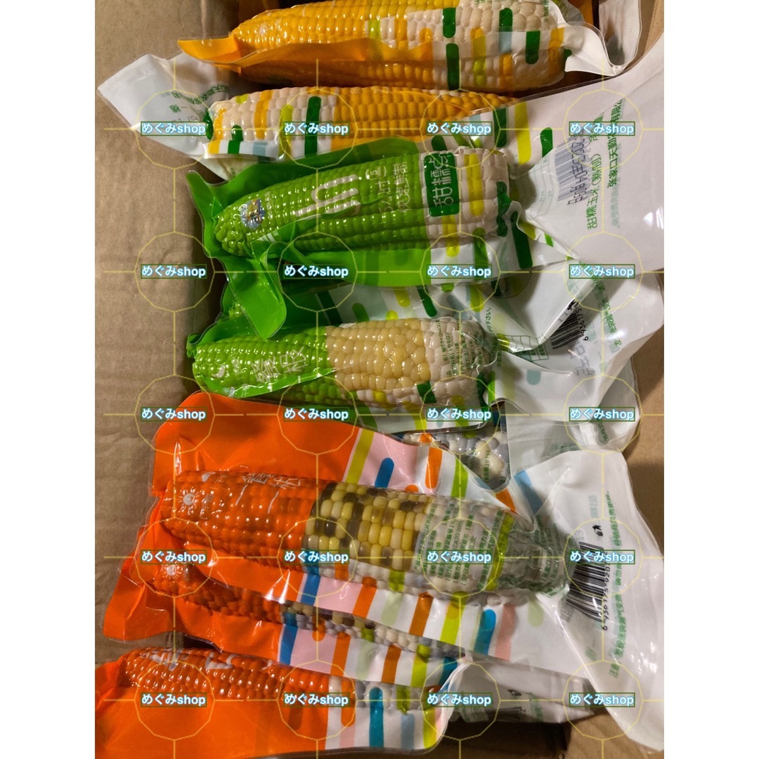 119.新入荷♪3色とうもろこし軸付き60本入り真空パック もち糯 119.新入荷♪3色とうもろこし軸付き60本入り真空パック もち糯