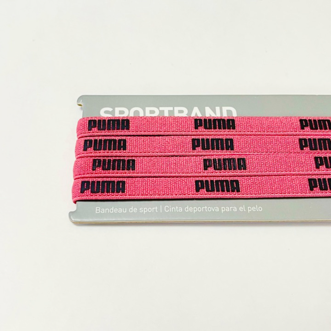 PUMA(プーマ)の新品・送料無料 PUMA 細いヘアバンド 4本セット レッド スポーツ/アウトドアのサッカー/フットサル(その他)の商品写真