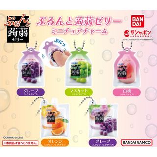 ぷるんと蒟蒻ゼリー ミニチュア チャーム 全5種 ガチャ