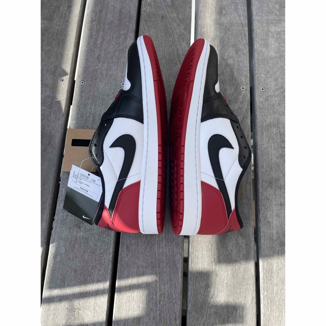 Jordan Brand（NIKE）(ジョーダン)の新品　Nike Air Jordan 1 Low OG “Black Toe” メンズの靴/シューズ(スニーカー)の商品写真