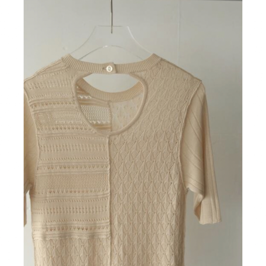 TODAYFUL(トゥデイフル)のTODAYFULトゥデイフルPatchwork Knit Dressニットドレス レディースのワンピース(ロングワンピース/マキシワンピース)の商品写真