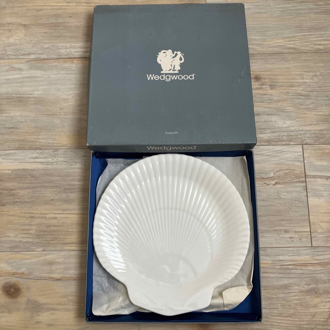 ウェッジウッド　貝殻シェル型プレート　皿　イギリス製