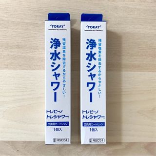 トウレ(東レ)の東レ トレビーノ トレシャワー 交換用カートリッジ（RSC51）２個(その他)