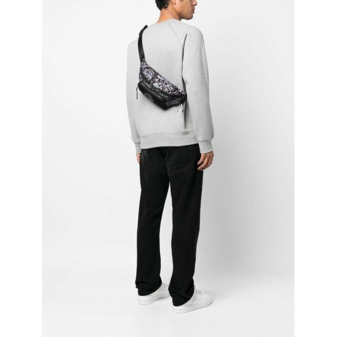 VERSACE JEANS COUTURE ボディバッグ グレー ブラック-eastgate.mk