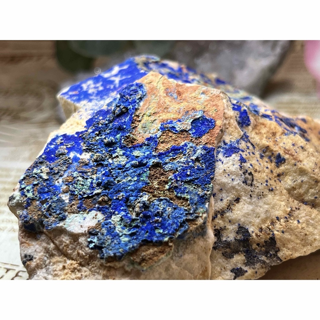 予知・予言の石✨　アズライト　藍銅鉱　原石　ラフストーン　アジュライト 1