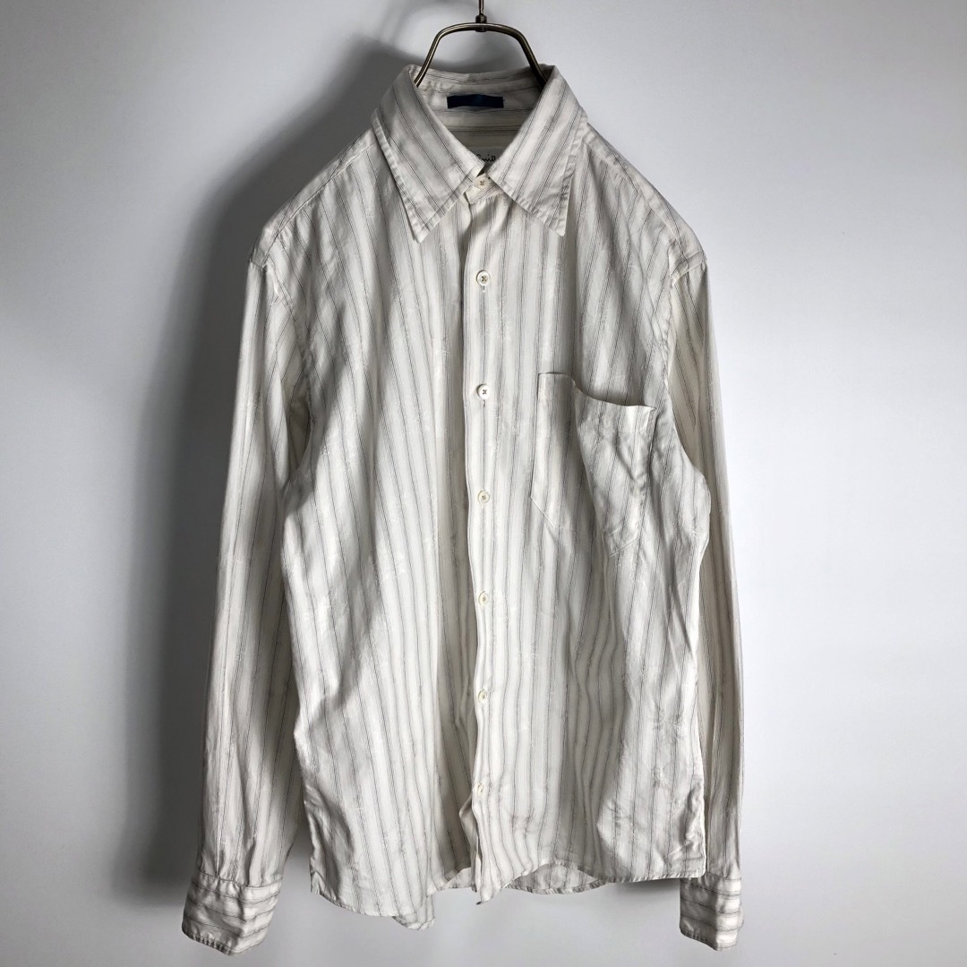 Paul Smith ポールスミス 長袖シャツ 花刺繍 メンズ S