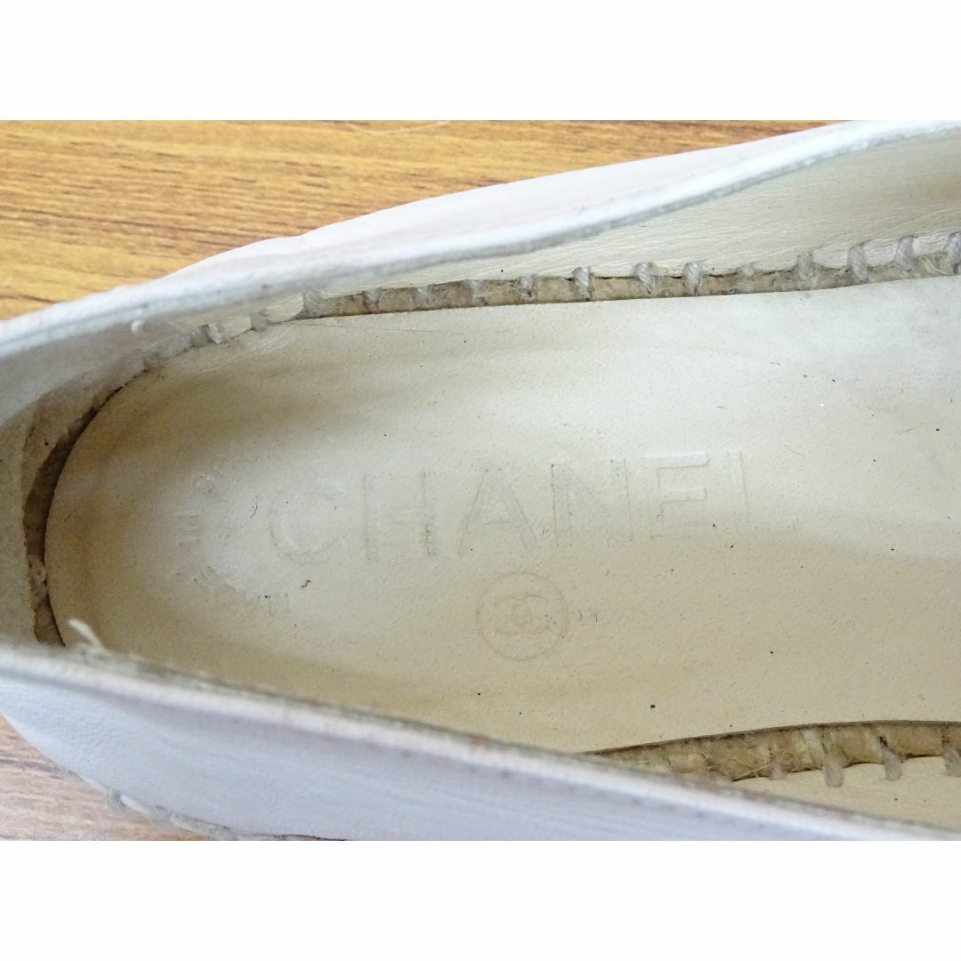 CHANEL(シャネル)のK池012/シャネル  エスパドリーユ ココマーク フラットシューズ 箱付 36 レディースの靴/シューズ(スリッポン/モカシン)の商品写真