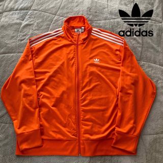 希少6XL adidas/アディダス トラックジャケット トレフォイル オレンジ