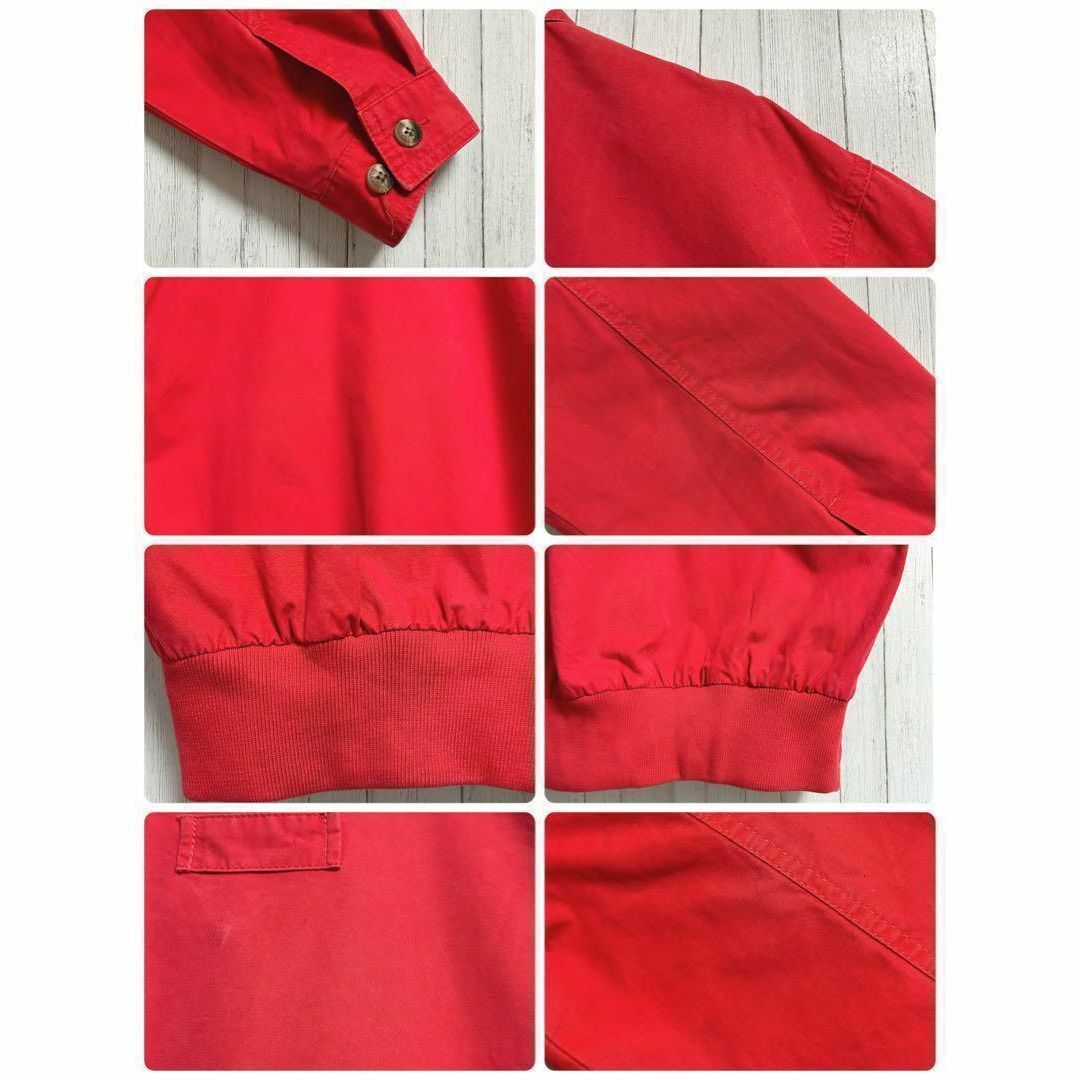 トミーヒルフィガー　ジップアップジャケット　刺繍ロゴ　ビッグシルエット　赤　M
