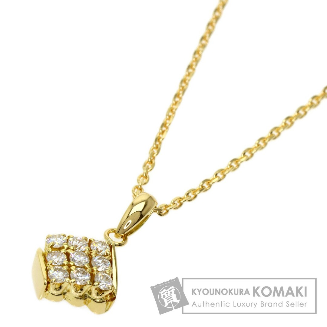 STAR JEWELRY ダイヤモンド ネックレス K18YG レディース