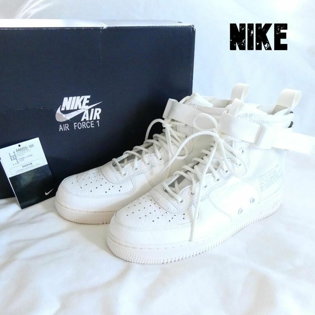 極美品 NIKE AIR FORCE 1 MID ナイキ AF1 スニーカー