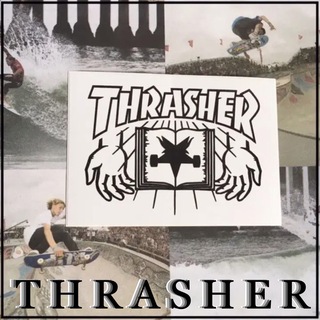 THRASHER - THRASHERスラッシャーマガジンUS限定アートpowerステッカーラスト２