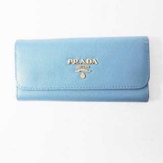 プラダ(PRADA)のプラダ キーケース - ブルー 6連フック(キーケース)