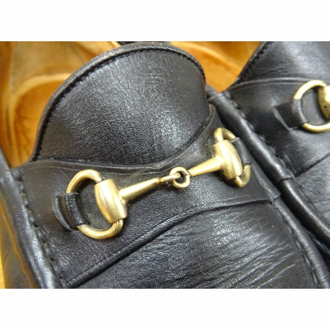 Gucci(グッチ)のK池015/ グッチ レザー ホースビット ローファー 34 1/2 箱付 レディースの靴/シューズ(ローファー/革靴)の商品写真