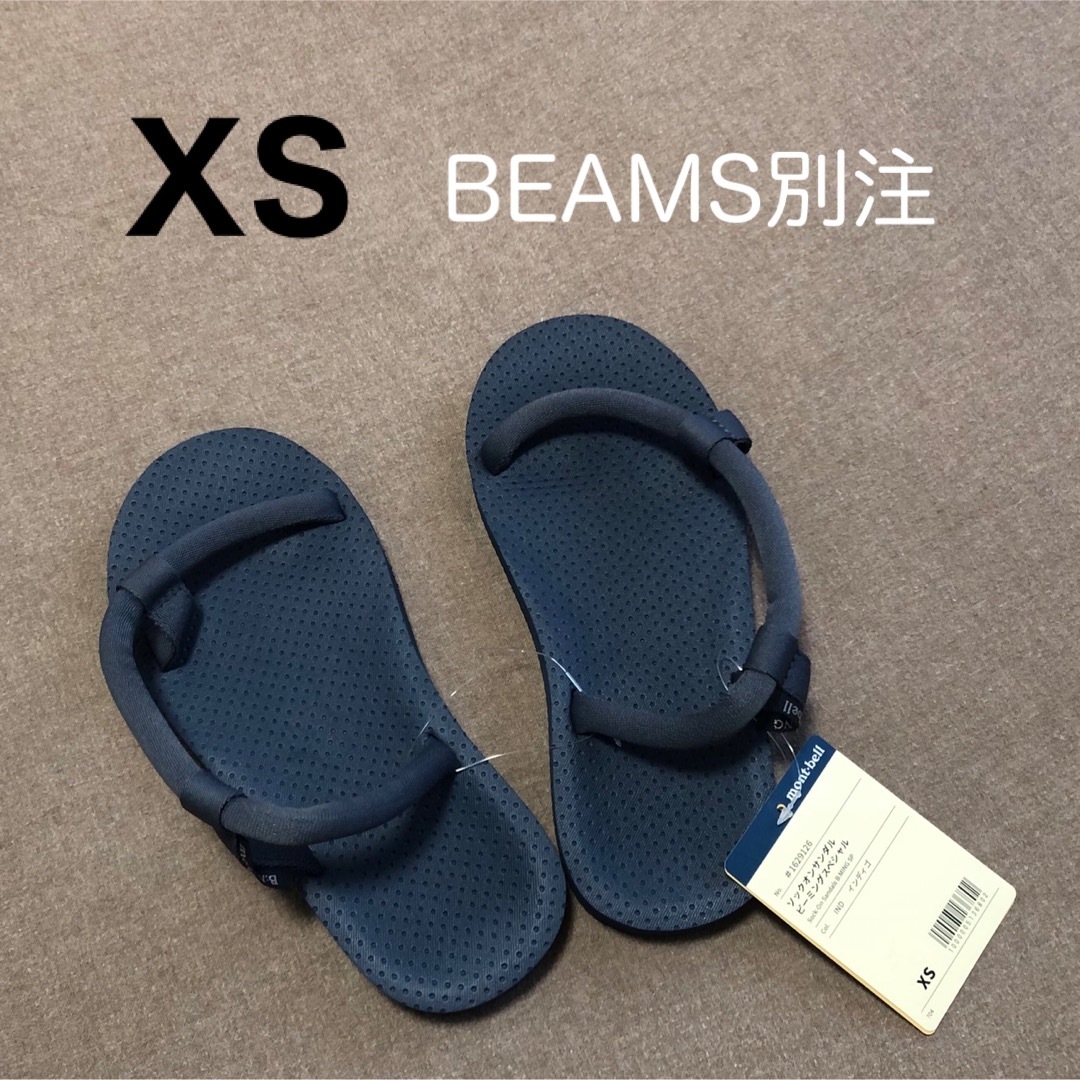 mont-bell・モンベル◆ソックオンサンダル・登山・キャンプ◆ブラック・XS