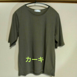レディース　半袖Tシャツ　M   カーキ(Tシャツ(半袖/袖なし))