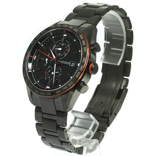 CITIZEN シチズン ATTESA アテッサ エコドライブ ダイレクトフライト 腕時計 AT8185-62E/H800-T025871   スーパーチタニウム ブラック   ソーラー電波 GPS クロノグラフ 【本物保証】