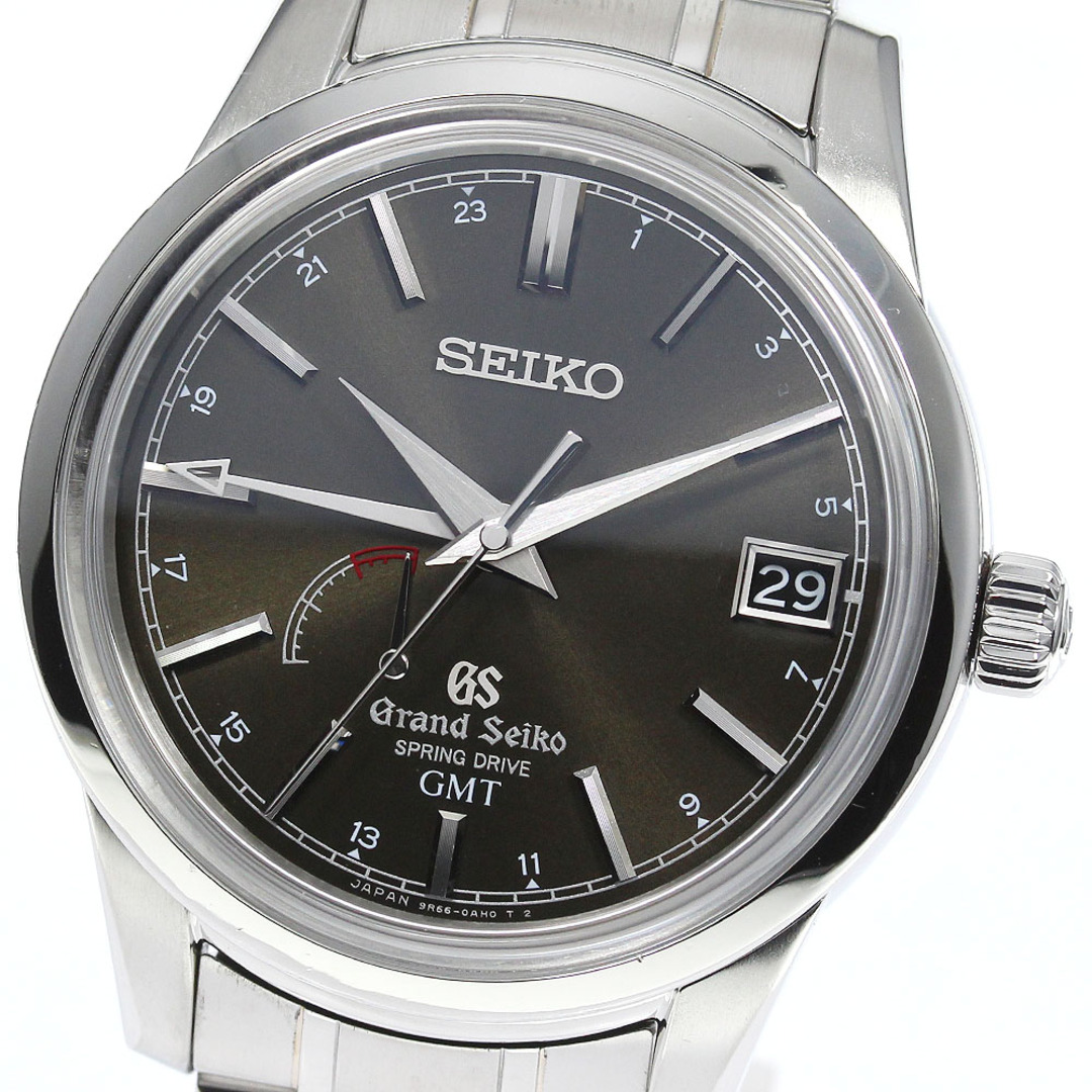 商品の状態ガラスセイコー SEIKO SBGE027/9R66-0AL0 グランドセイコー GMT デイト スプリングドライブ メンズ _760386