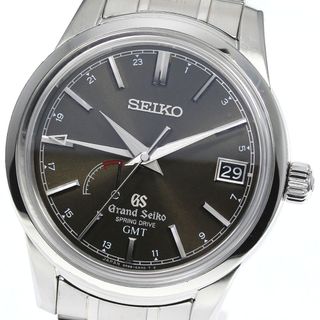 セイコー(SEIKO)のセイコー SEIKO SBGE027/9R66-0AL0 グランドセイコー GMT デイト スプリングドライブ メンズ _760386(腕時計(アナログ))