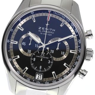 ゼニス(ZENITH)のゼニス ZENITH 03.2040.400/21.M2040 エルプリメロ 36000VPH クロノグラフ 自動巻き メンズ 箱・保証書付き_764446(腕時計(アナログ))